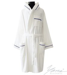 Bademantel mit Kapuze Rhyton weiß Amor