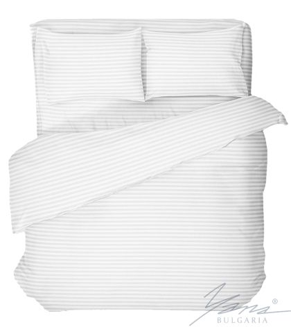 Роскошное постельное белье хлопок атласная белая полоса