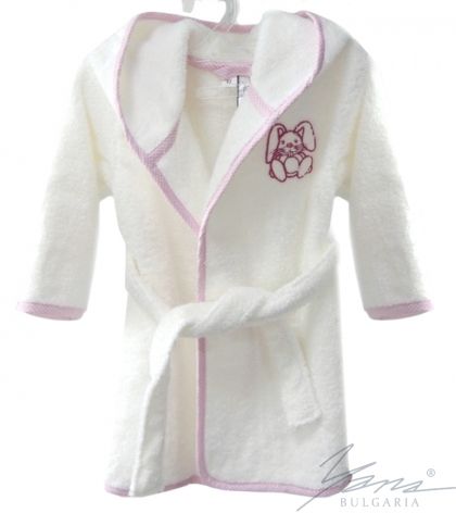 Kids' bathrobe Iva Microcotton white girl