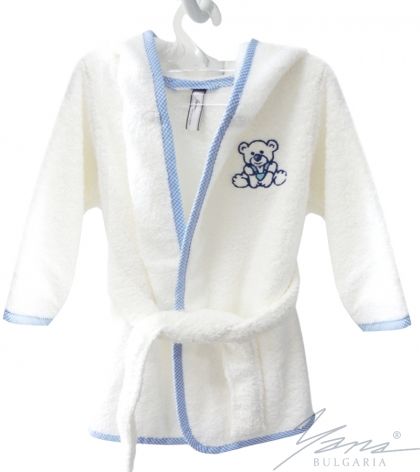 Kids' bathrobe Iva Microcotton white boy