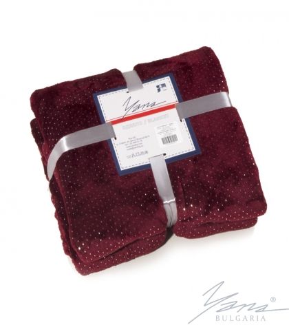 POLAR BLANKET DIAMOND BORDEAUX