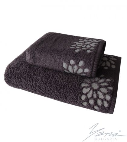 Microcotton towel Roberta grey