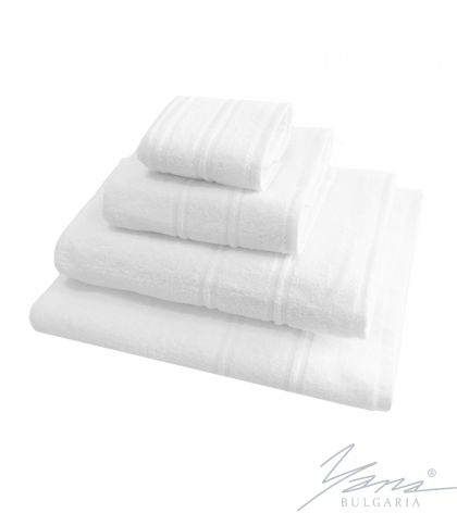 Relief white towel B502