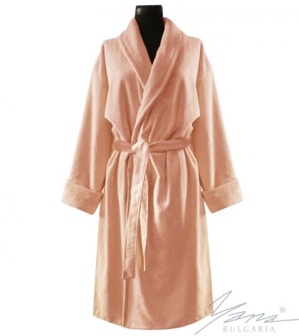 Adult bathrobe Velour blue