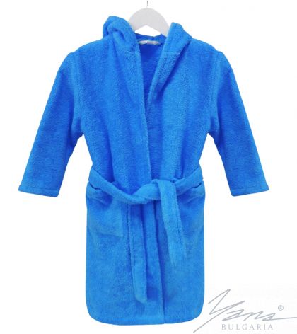 Kids' bathrobe Microcotton blue