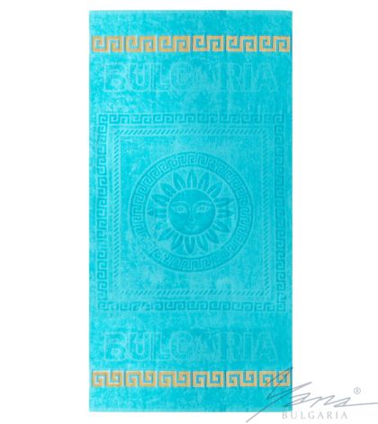 Strandtuch Velour F097 aqua