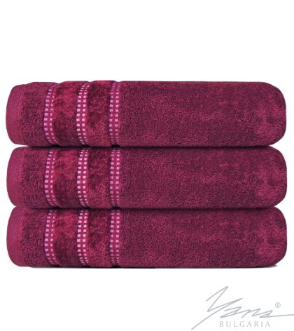 Badetuch velour B 461 bordo