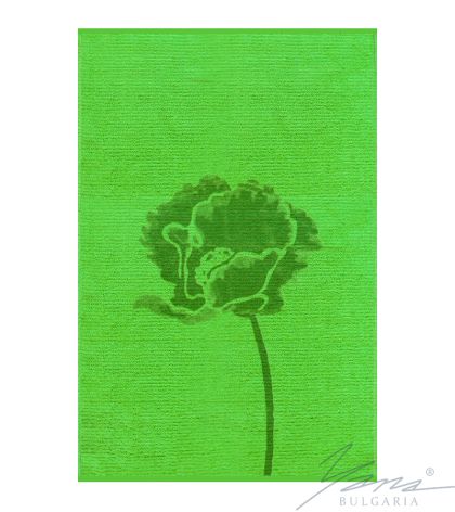 Beach towel velour POPPY green