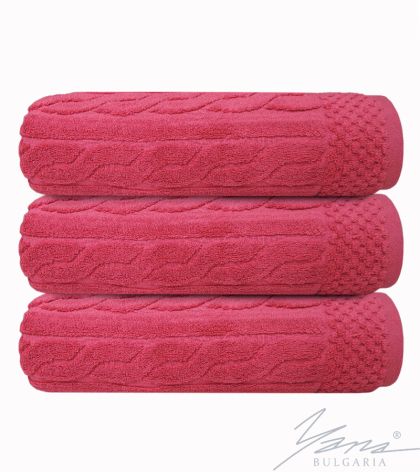 Microcotton towel CORD red