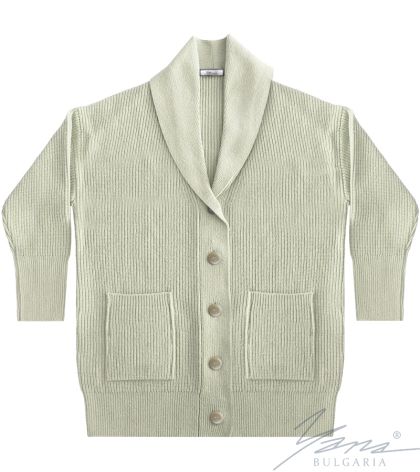 Women's wool cardigan ecru