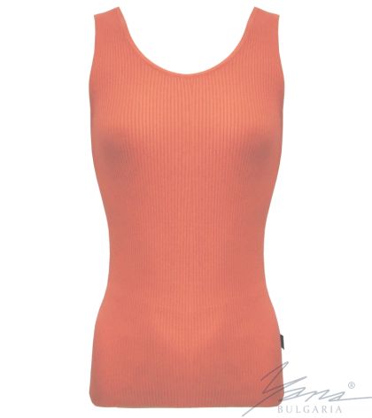 Damen-Tanktop aus elastischem Strick, coral