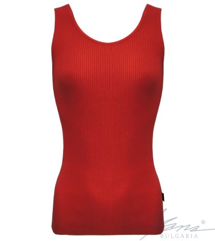 Damen-Tanktop aus elastischem Strick, coral