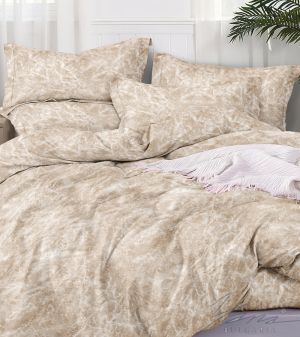 Спално бельо класик Омбре беж