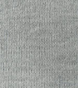 Men's wool full zip cardigan sweater in gray