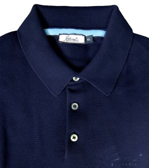 Herrenpoloshirt, kurze Ärmel, dunkelblau