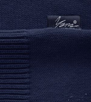 Men's polo collar shirt, short sleeves, dark blue