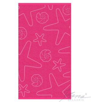 Beach towel velour B 049 cyclame