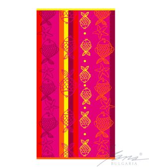 Beach towel T 029 cyclame