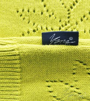 Women's crew neck sweater in mustard