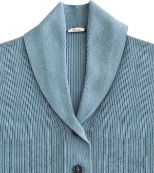 Women's wool cardigan blue