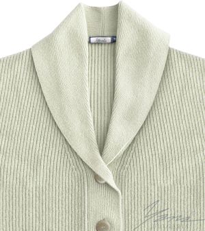 Women's wool cardigan ecru