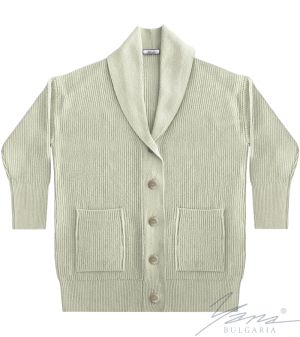 Women's wool cardigan ecru