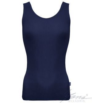 Women's tank top in elastic knit, darkson