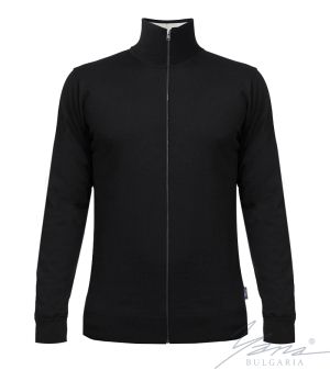 Кардиган мужской тонкий шерстяной на молнии, темно-синий