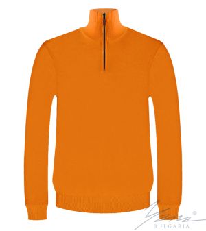 Мъжка риза с цип и висока яка