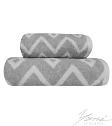Handtuch ROMBUS grau/weise