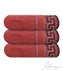 Handtuch aus Mikro-Baumw. 13Y273 rot