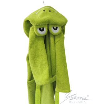 Халат детский из микрохлопка Кермит