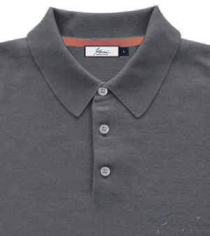 Herrenpoloshirt, kurze Ärmel, grau