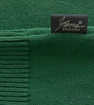 Men's polo collar shirt, short sleeves, grееn