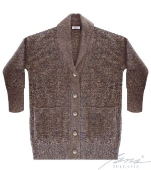 Damenpullover mit hohem Rollkragen melange