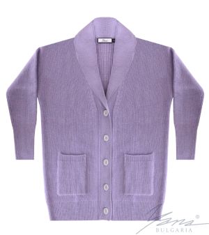 Damenpullover mit hohem Rollkragen lila